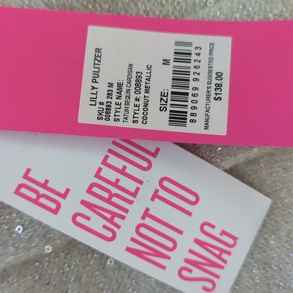 NWT Lilly Pulitzer Tatum Sequin Cardigan - Picture 4 of 6